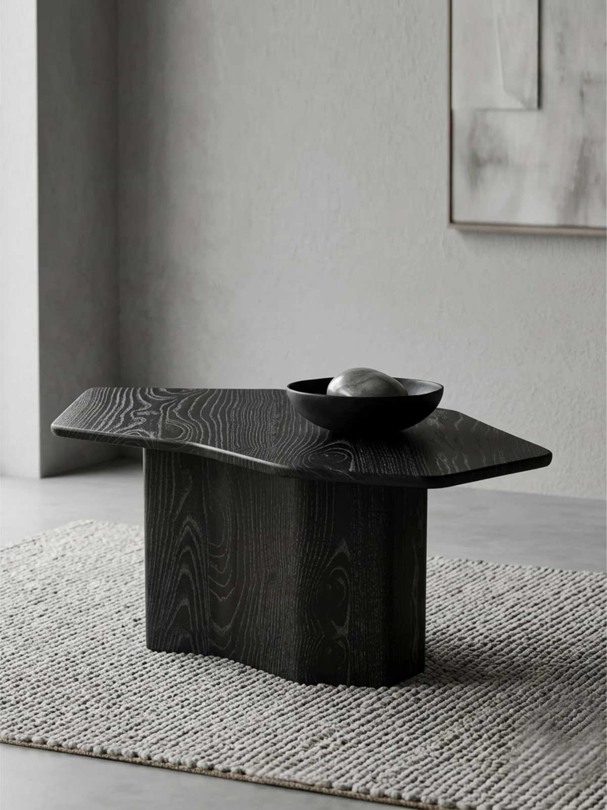 Stela Coffee Table Wood Black
