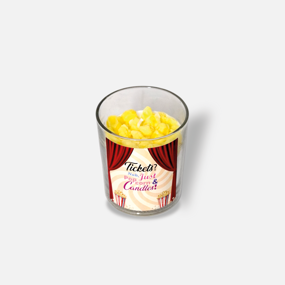 Popcorn Candle – The Perfect Flick Companion 🍿✨