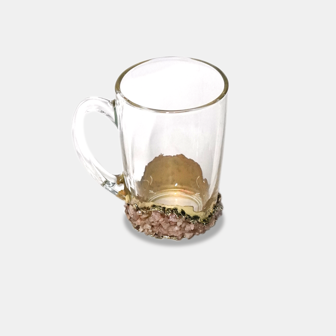 Rose Quartz Chalice - Glass Mug