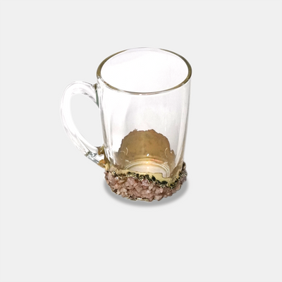 Rose Quartz Chalice - Glass Mug