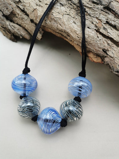 Earth Blue Spirit Echo- Necklace