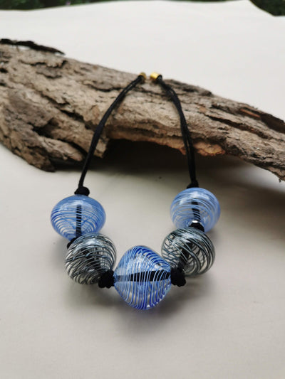 Earth Blue Spirit Echo- Necklace