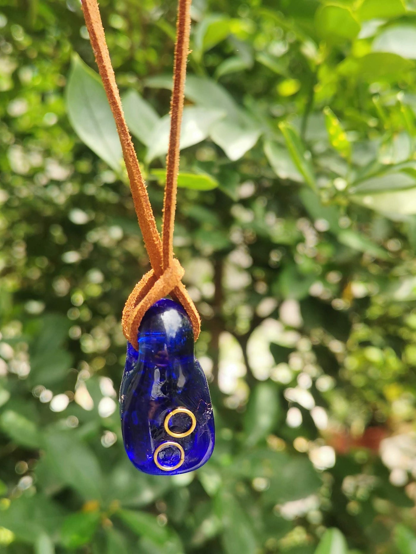 Earth Series Necklace - Earth Charm Blue