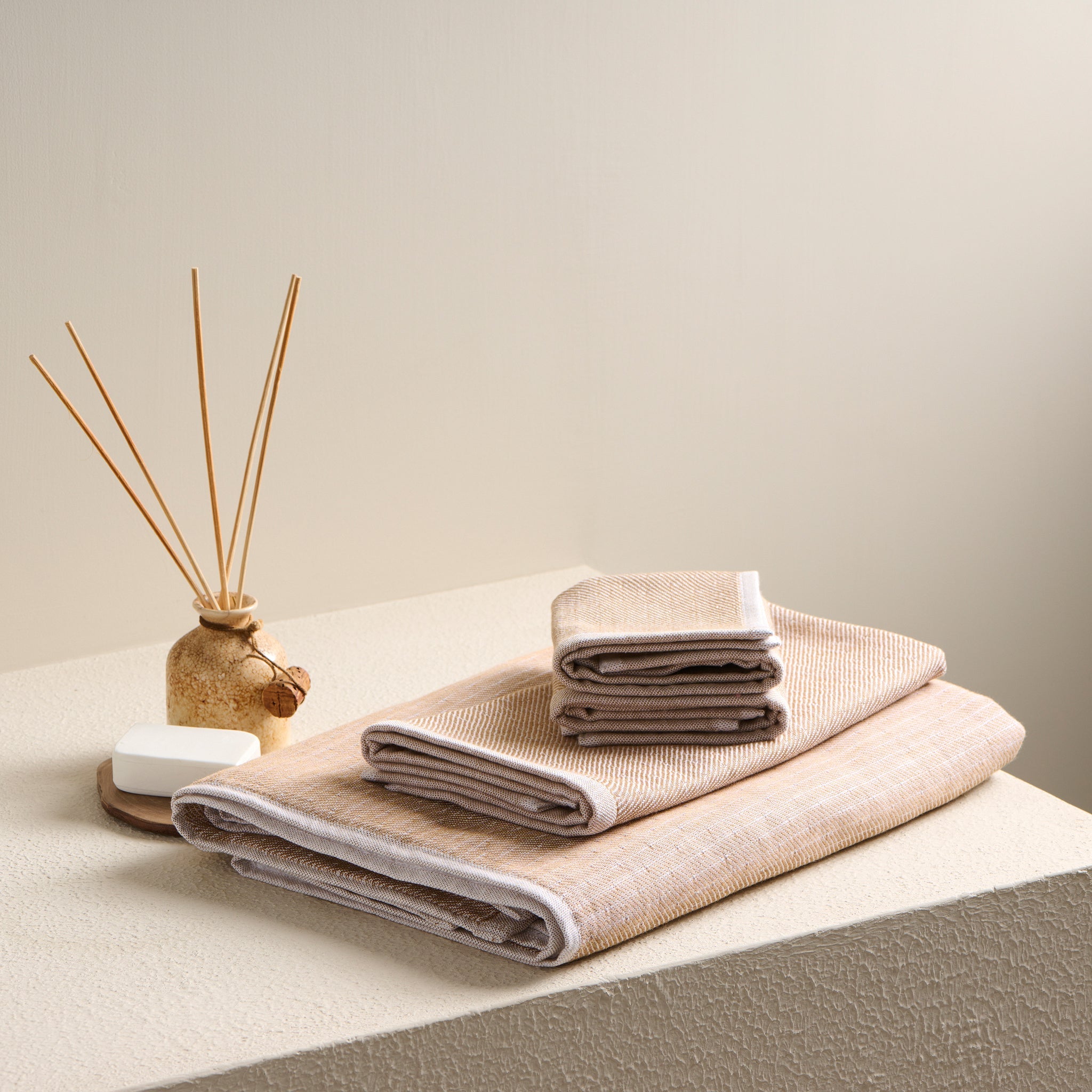 Earth Stucco - Cotton Bamboo | Hammam Terry Towels Set