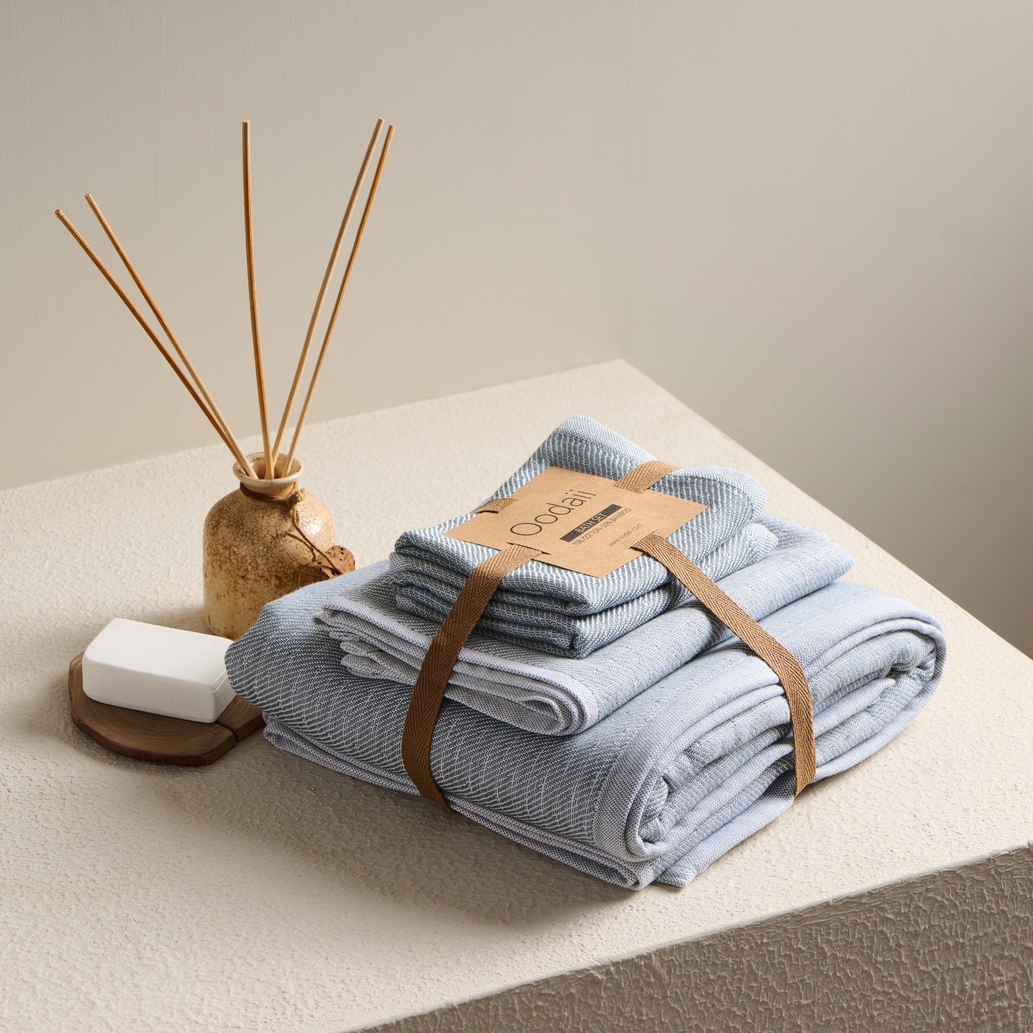 Earth Stucco - Cotton Bamboo | Hammam Terry Towels Set