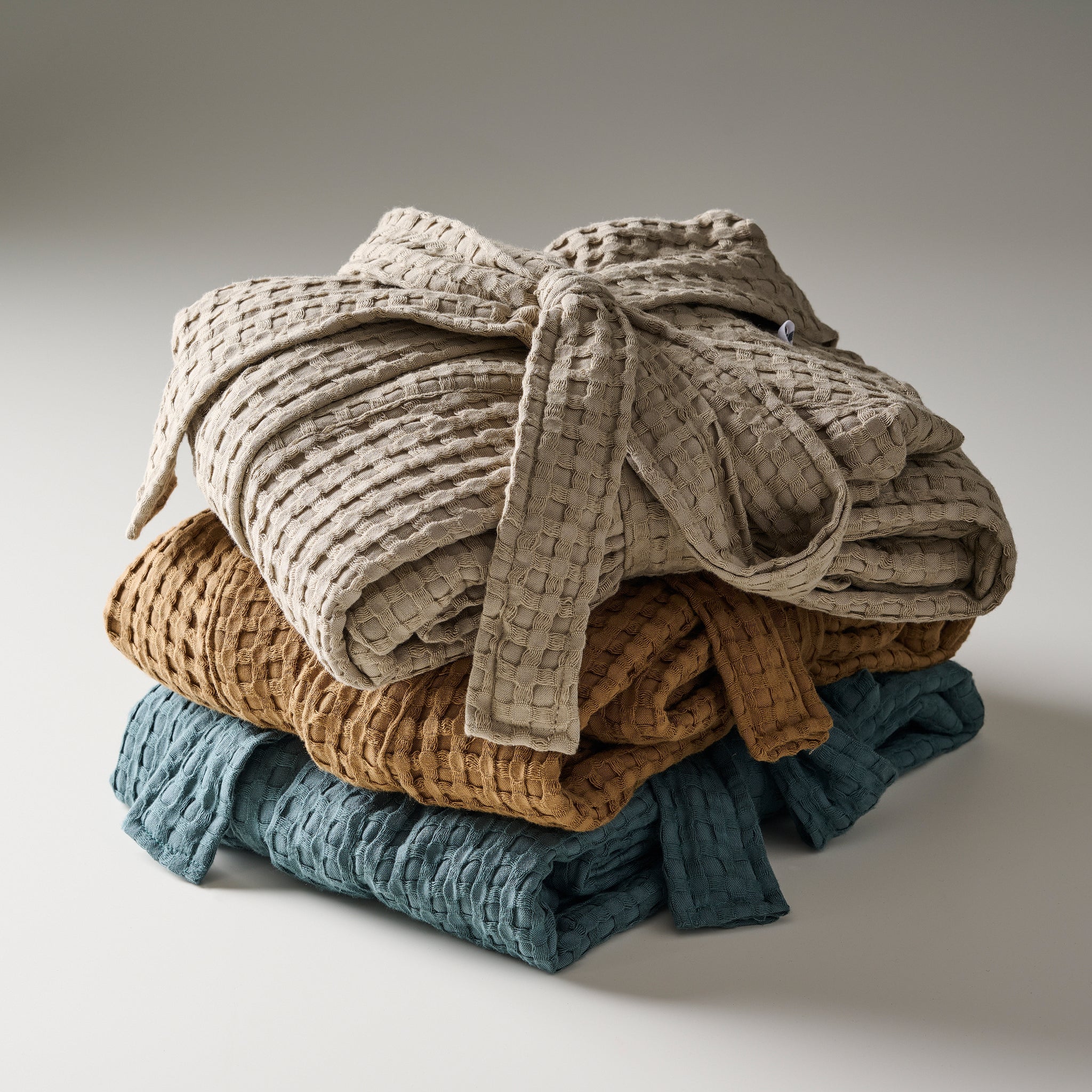 Ease Robe | Cotton Bamboo | Waffle | Bathrobe - Product Image 