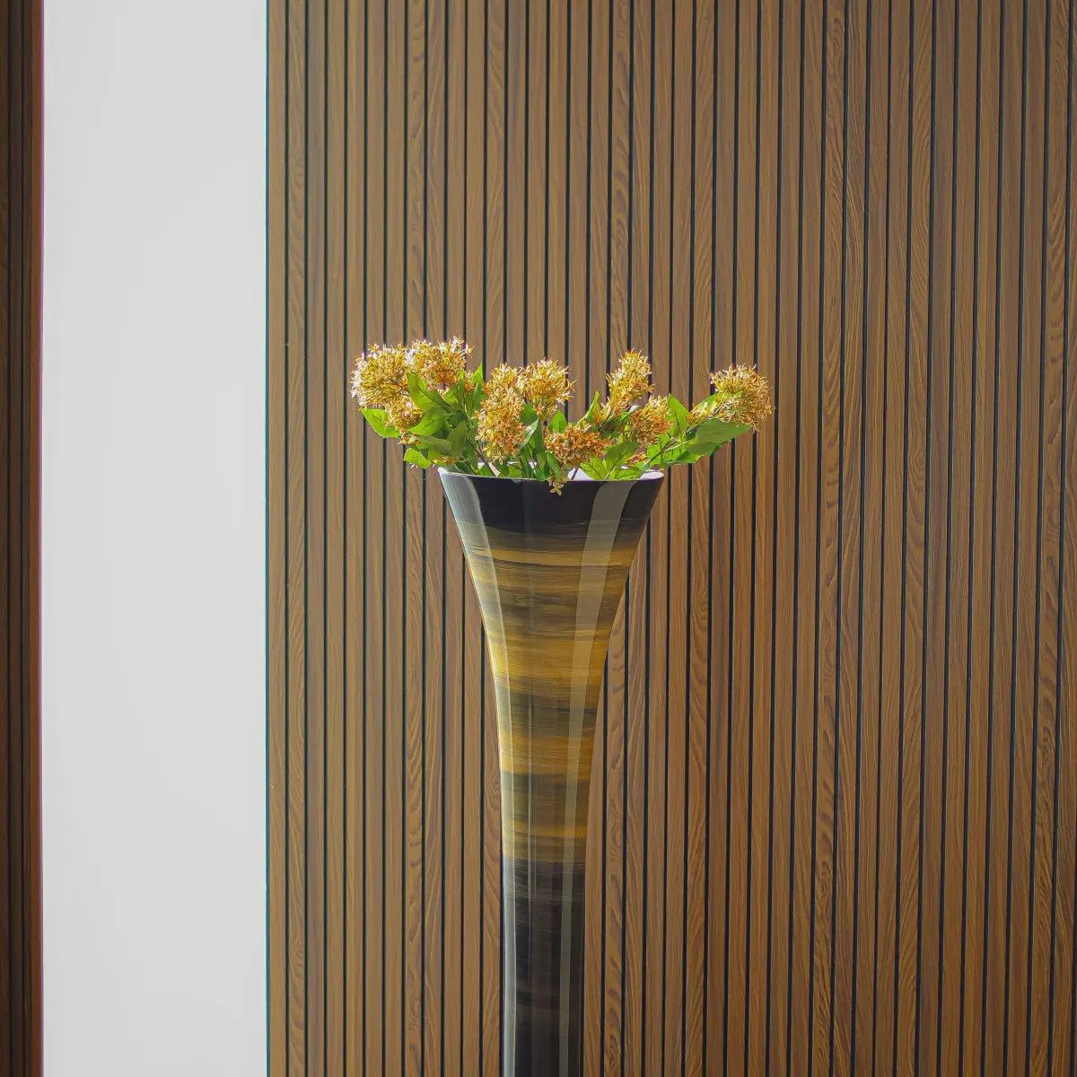Egyptian Wooden Flower Vase