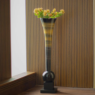 Egyptian Wooden Flower Vase