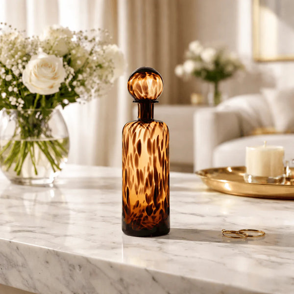 Egyptian Tall Vase With Lid