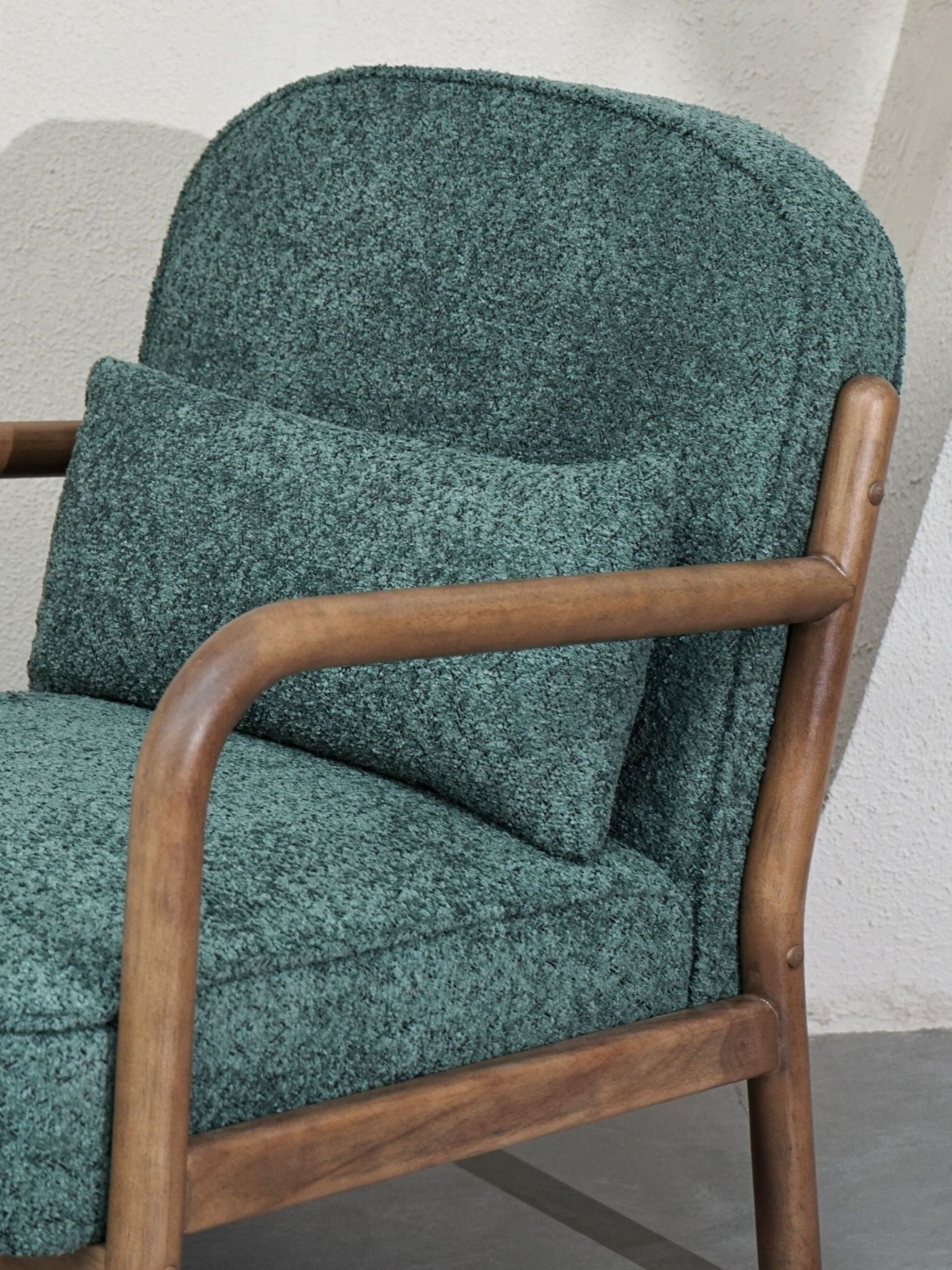 Armchair - Elara Boucle Green