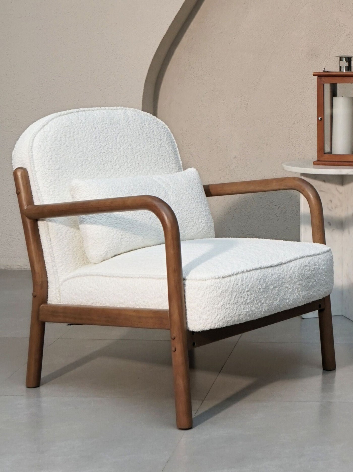 Armchair - Elara Boucle White