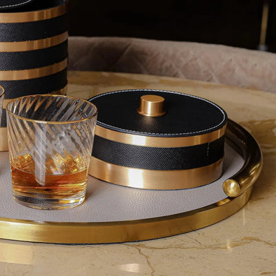 Elegant Round Vanity/Serving Tray