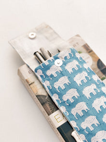 Pen Case - Elephant Print