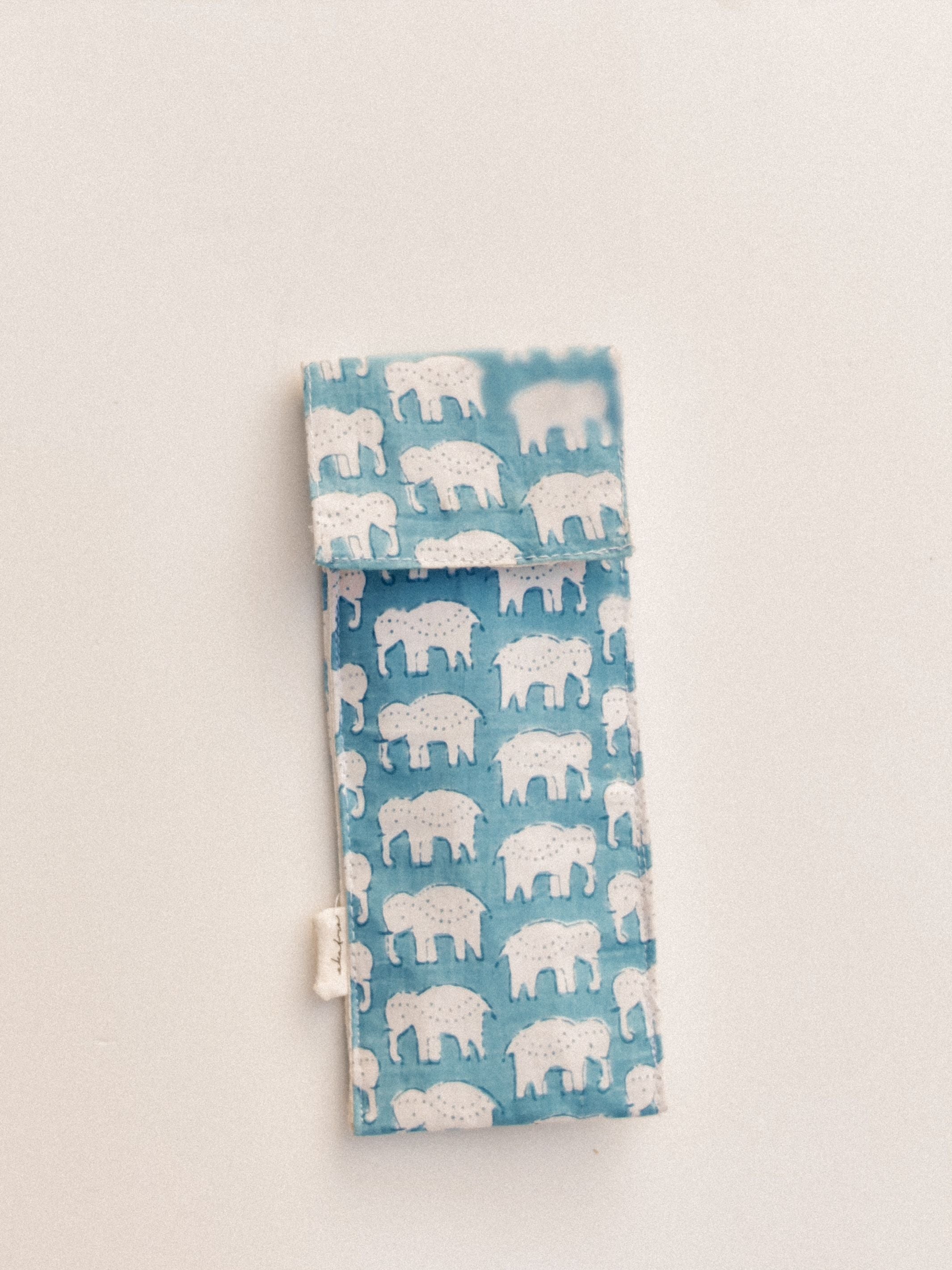 Pen Case - Elephant Print