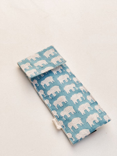 Elephant Print Pen Case