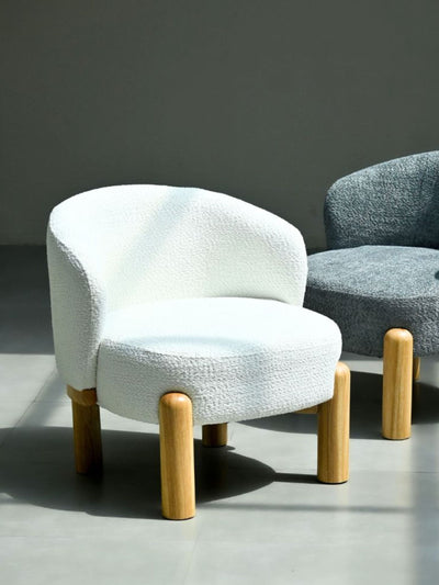 White Chenille Chair - Eloise