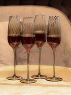 Emerald Set Of 4 Champagne Flutes