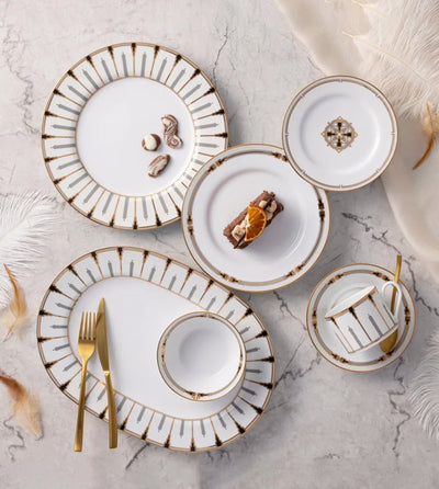 Empire Gold 21-Piece Dinner Set