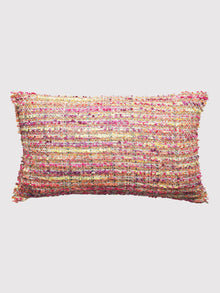 Hand Woven Cushion Cover - Enlaced Fuchsia