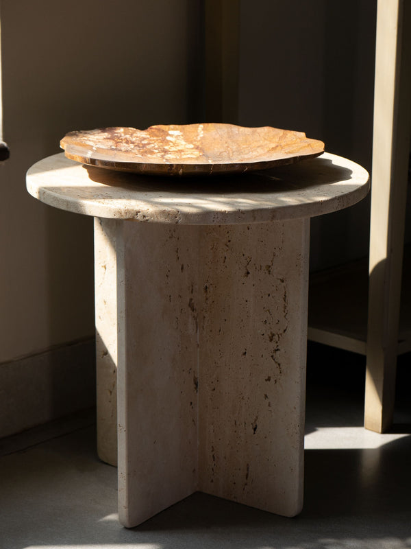 Traventine Side Table - Eris