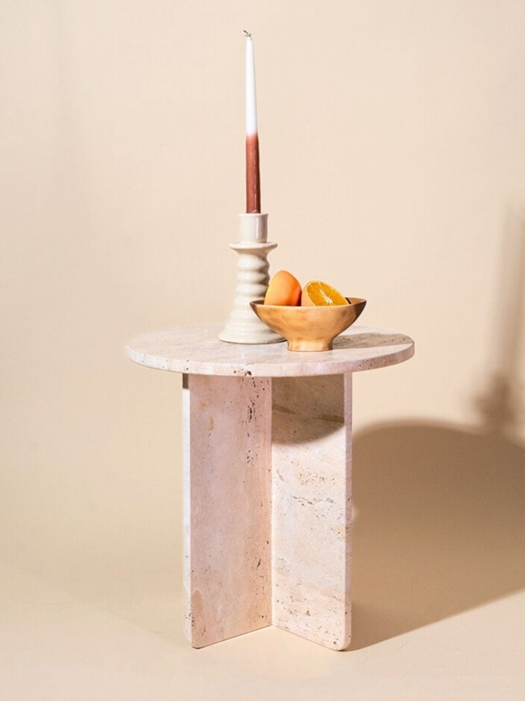 Traventine Side Table - Eris