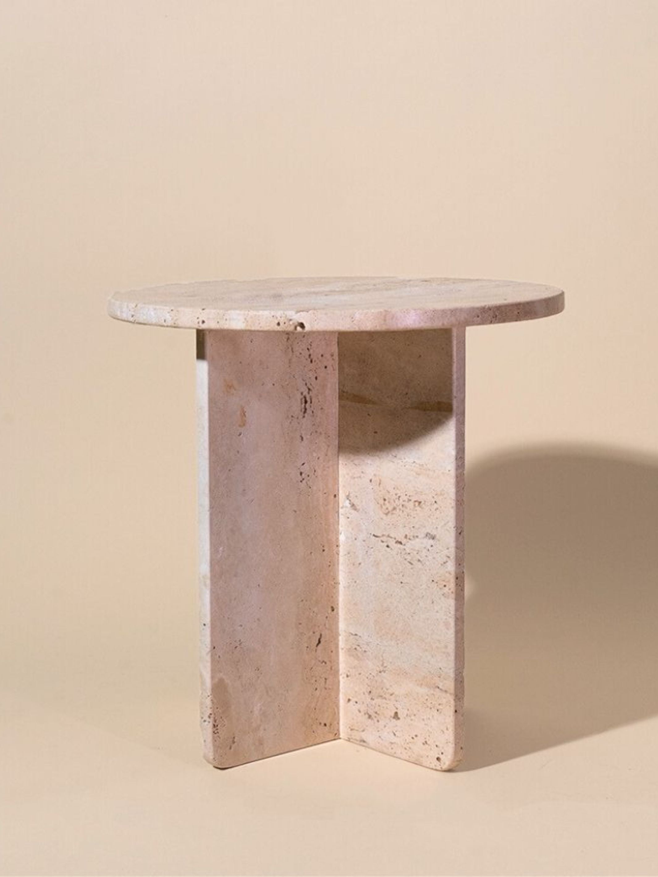 Traventine Side Table - Eris