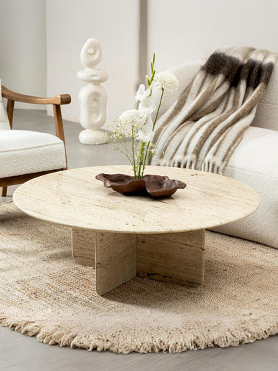 Eris Travertine Coffee Table