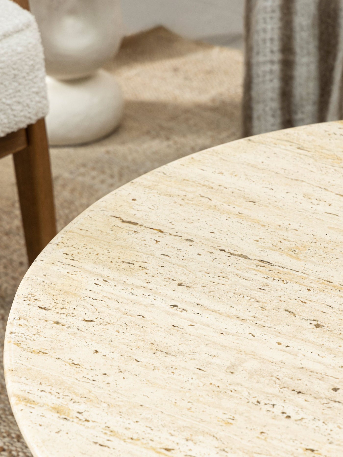 Eris Travertine Coffee Table