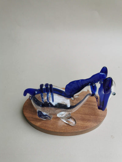 Exquisite Handblown Glass Horse Sculpture