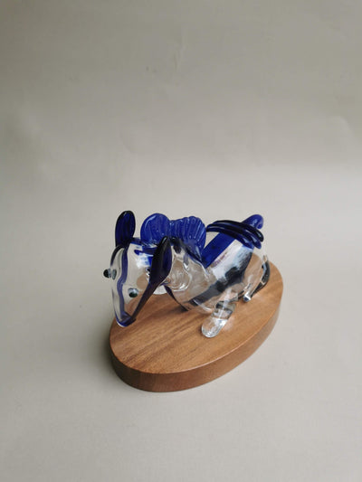 Exquisite Handblown Glass Horse Sculpture