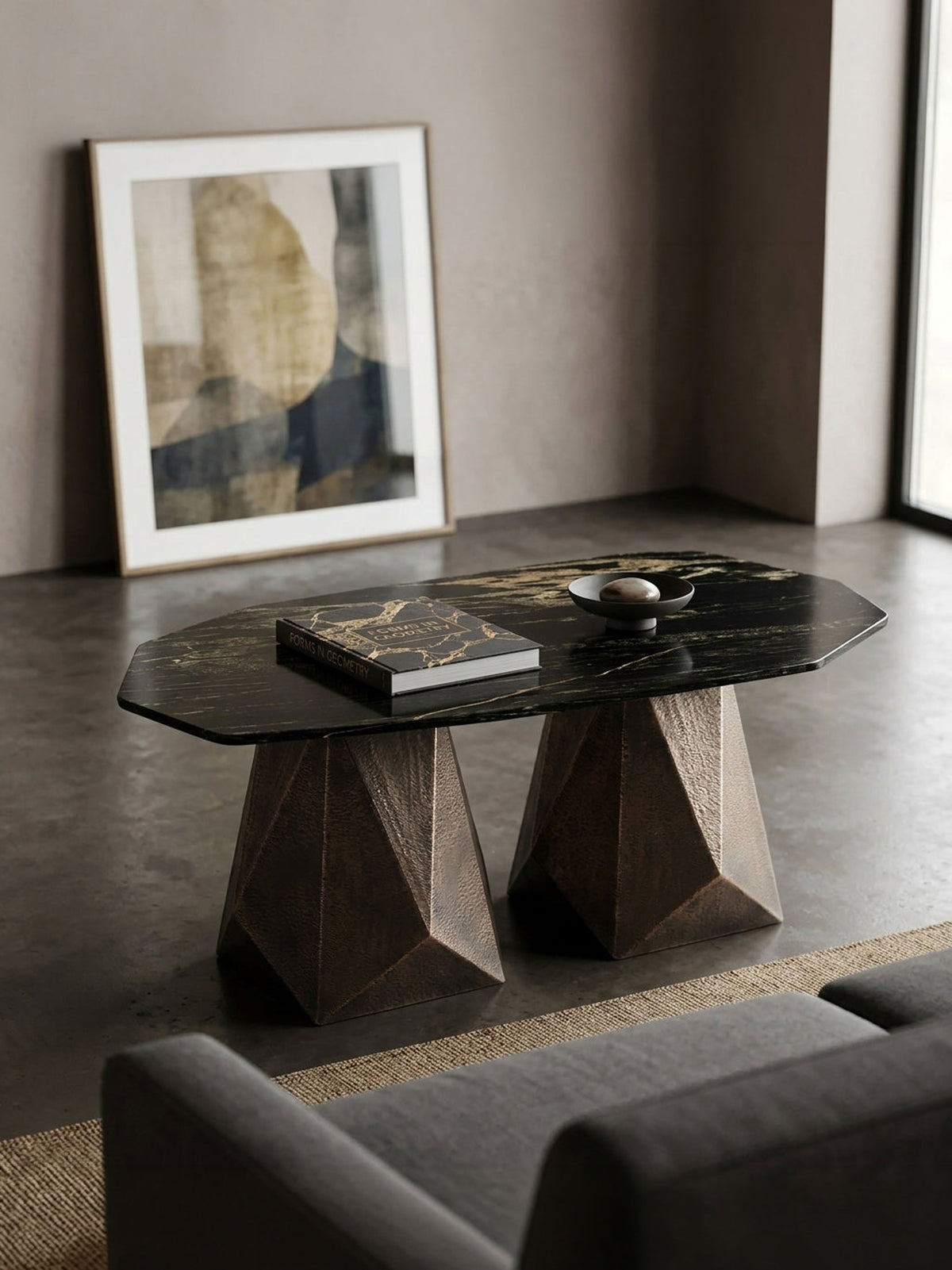 Facet Marble Coffee Table - Product Image 
