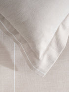 Feather Pin Pair Cotton Bamboo Chambray Duvet Cover