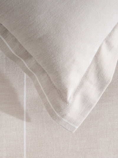 Feather Pin Pair Cotton Bamboo Chambray Duvet Cover