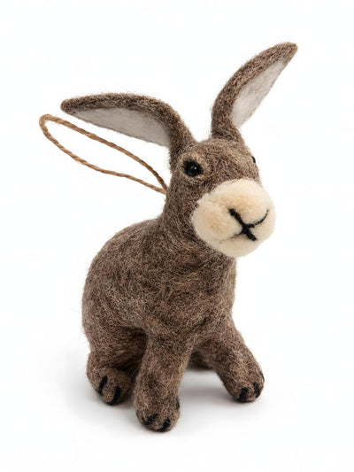 Handmade Felt Animals Nursery Decor (Tortoise + Rabbit + Carrot)