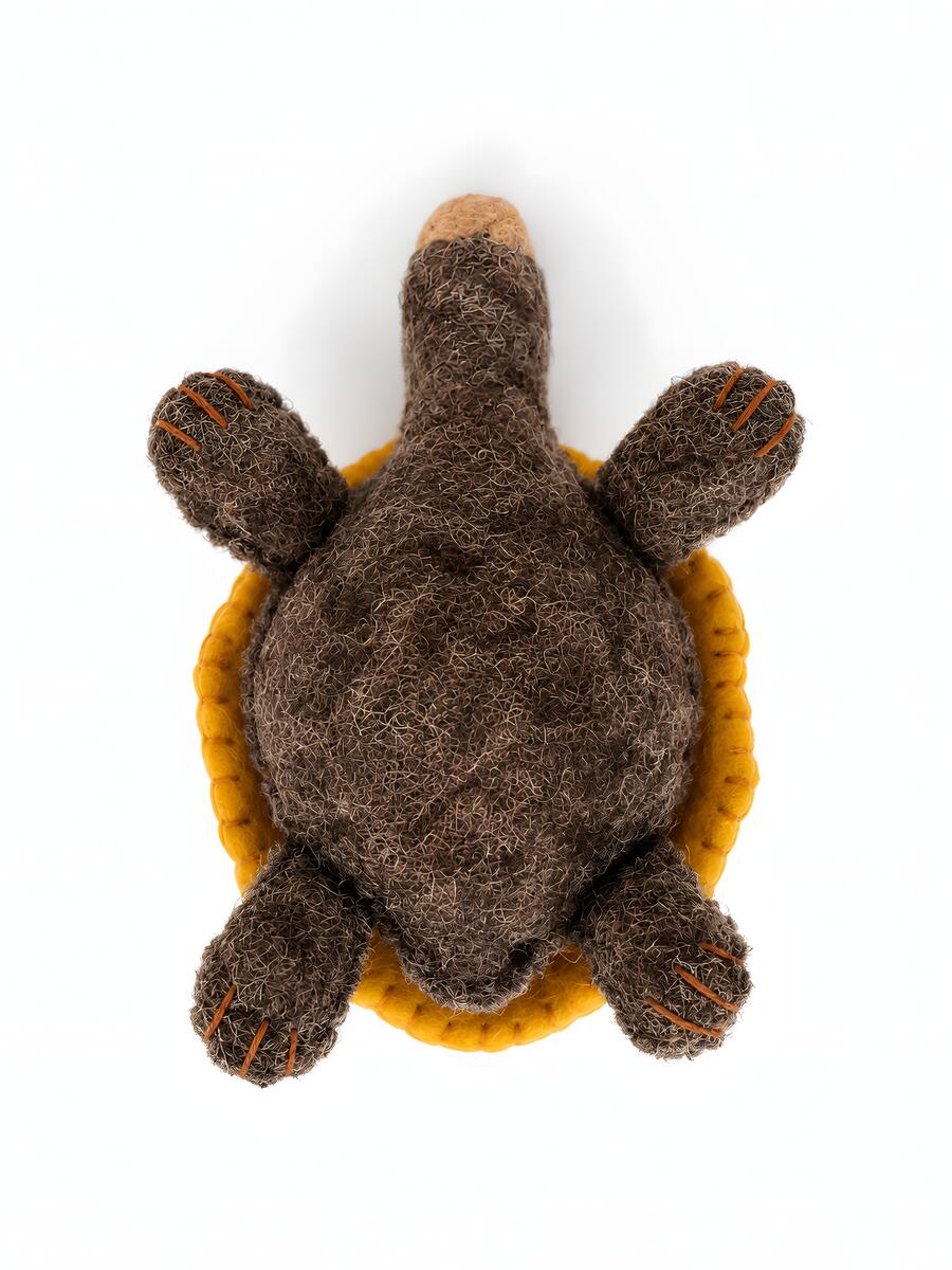 Handmade Felt Animals Nursery Decor (Tortoise + Rabbit + Carrot)