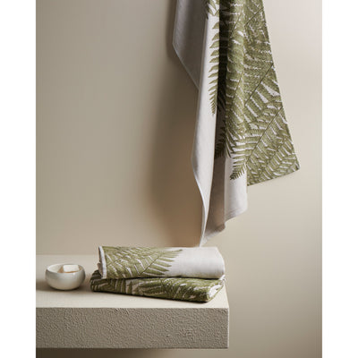 Fern Print Cotton Bamboo | Hammam Terry Towels Set