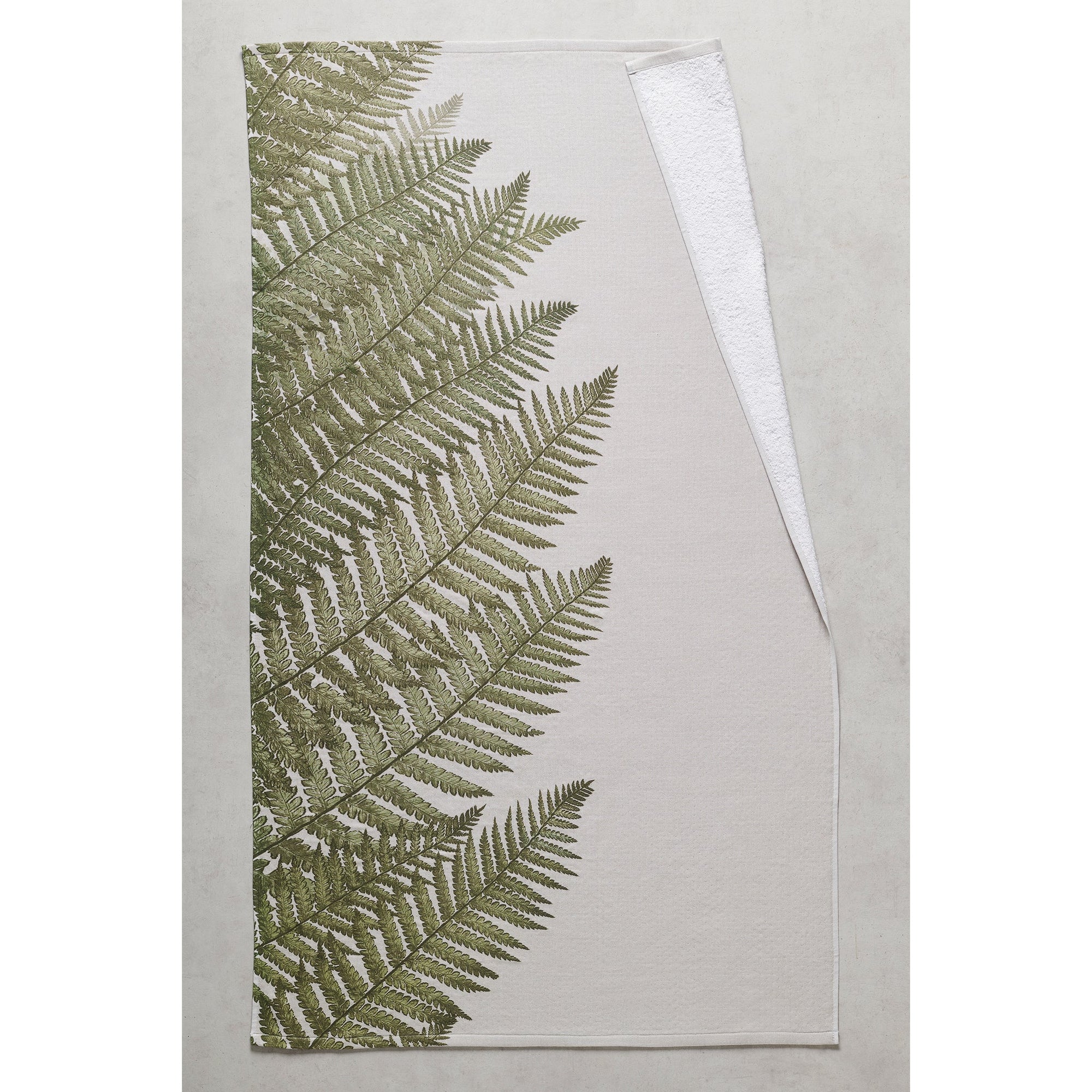 Fern Print |Cotton Bamboo | Hammam Terry | XL Bath Towel