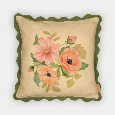 Annabella Amber Linen Cushion Cover