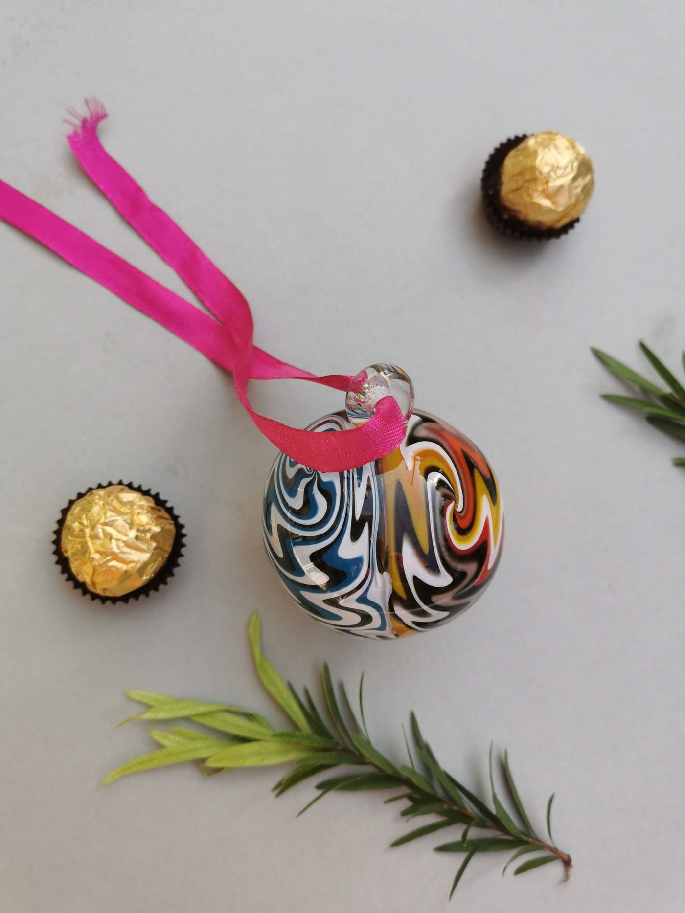 Fiesta ColorBurst - Handblown Glass Ornament