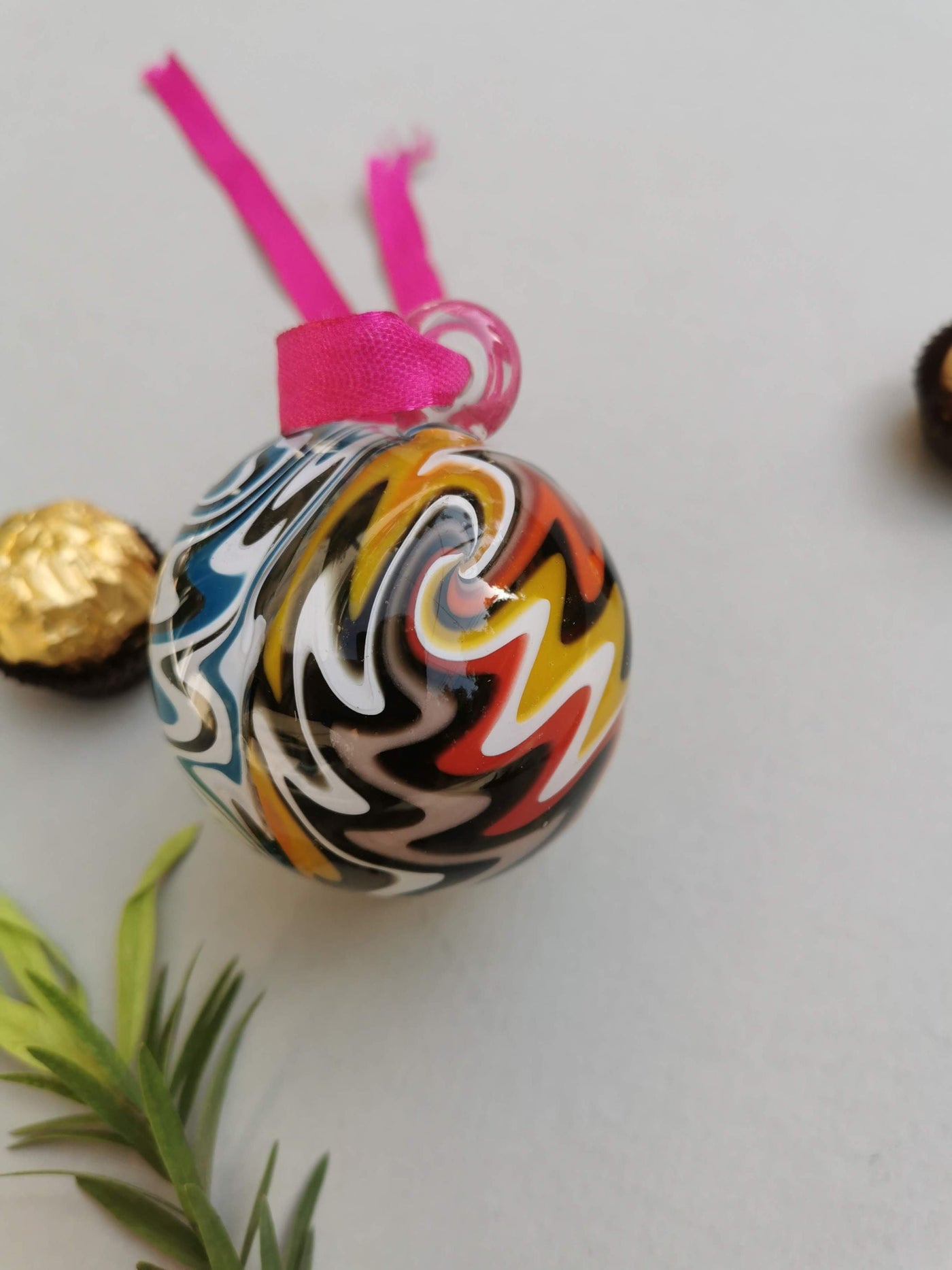 Fiesta ColorBurst - Handblown Glass Ornament