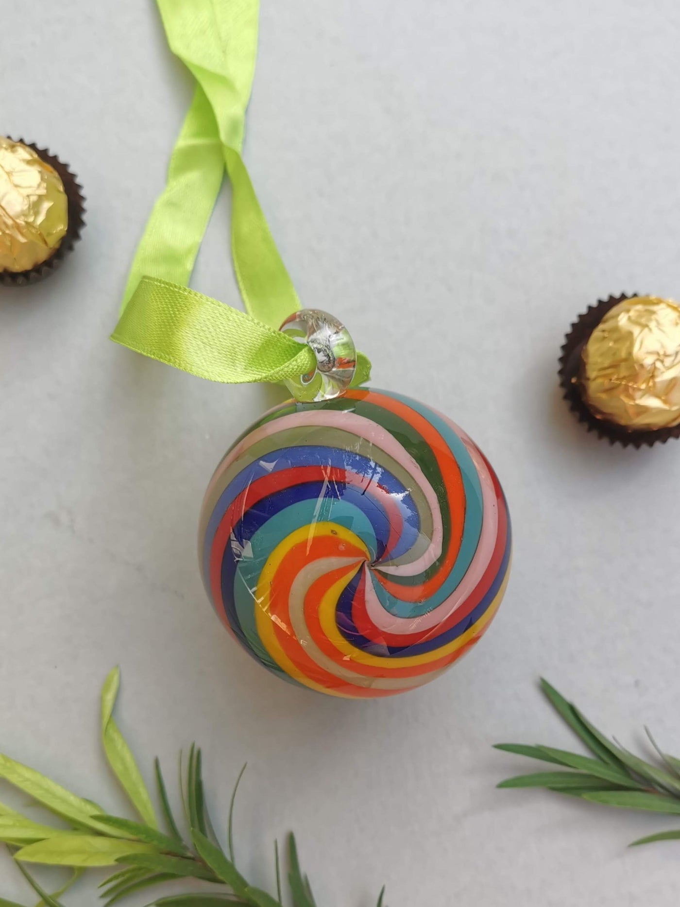 Fiesta Fusion - Handblown Glass Ornament