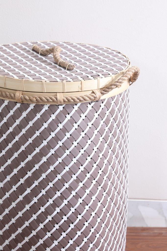 MACON BASKET BROWN WHITE