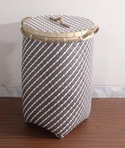 MACON BASKET BROWN WHITE