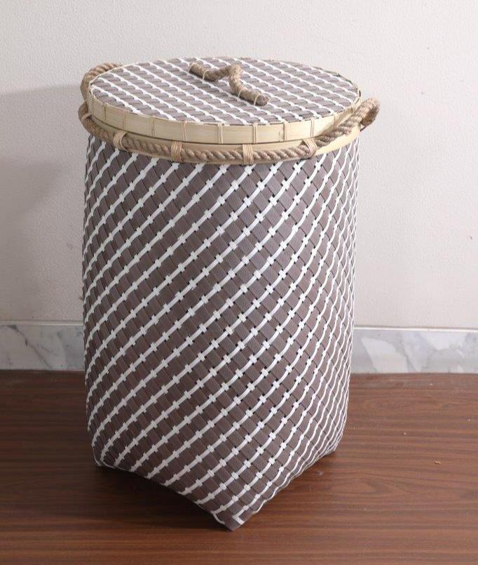MACON BASKET BROWN WHITE