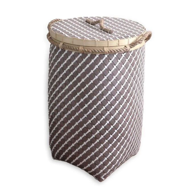 MACON BASKET BROWN WHITE