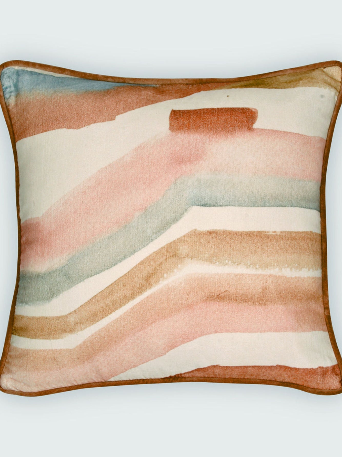 Flow Blush Velvet Cushion Cover