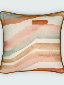 Flow Blush Velvet Cushion Cover