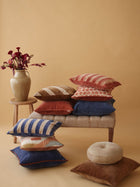 Glow Cobalt Blue Velvet Cushion Cover