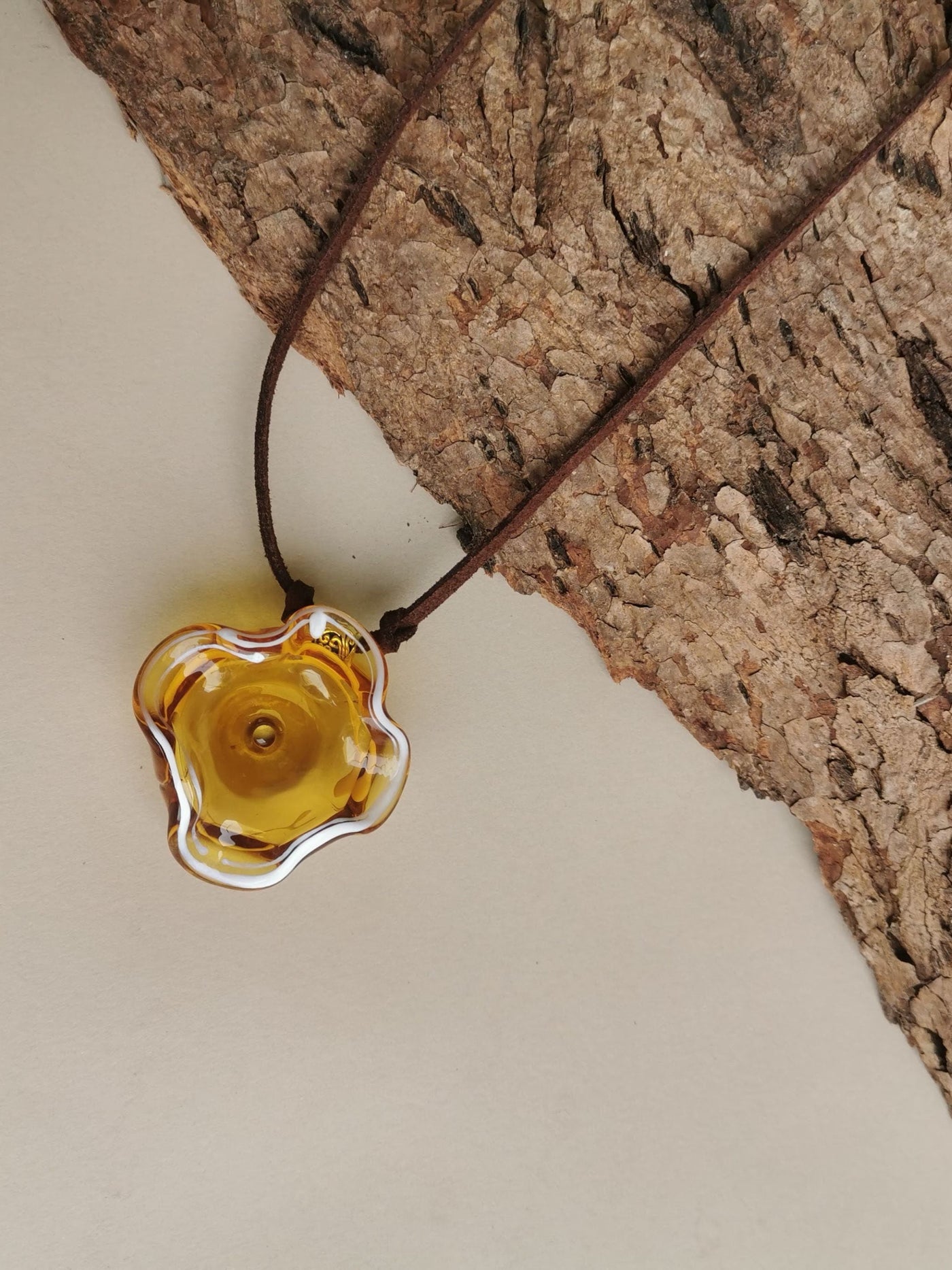 Flower Series Necklace - Amber