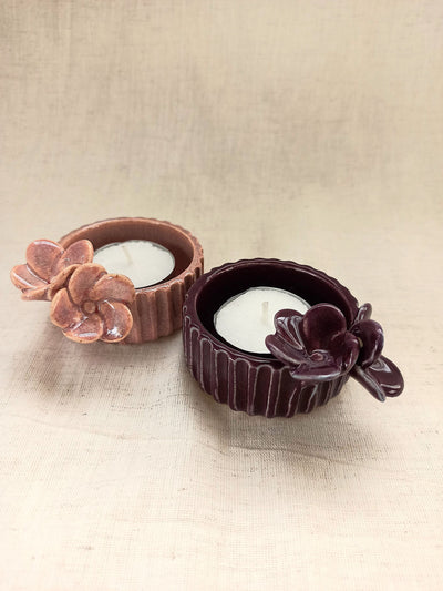 Flutter Flowers Set of 2 Tealight Holder